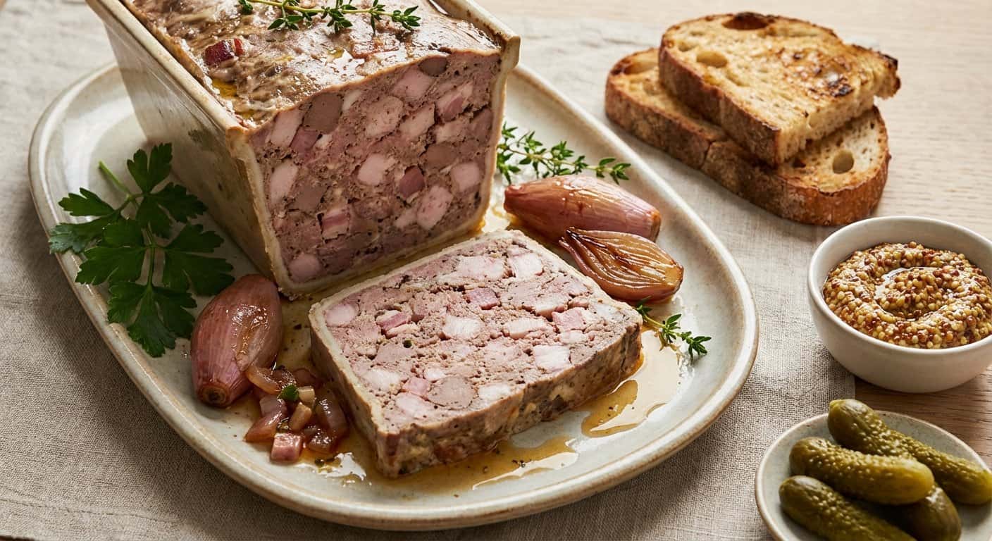 Terrine de Campaña Bretón con Chalotas