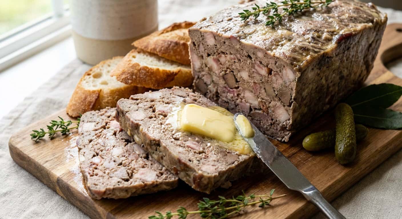 Terrine de Campaña Parisino con Mantequilla