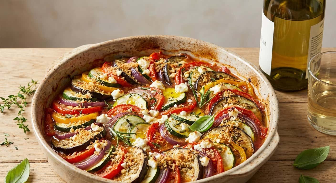 Tian Provençal Parisino con Vino Blanco