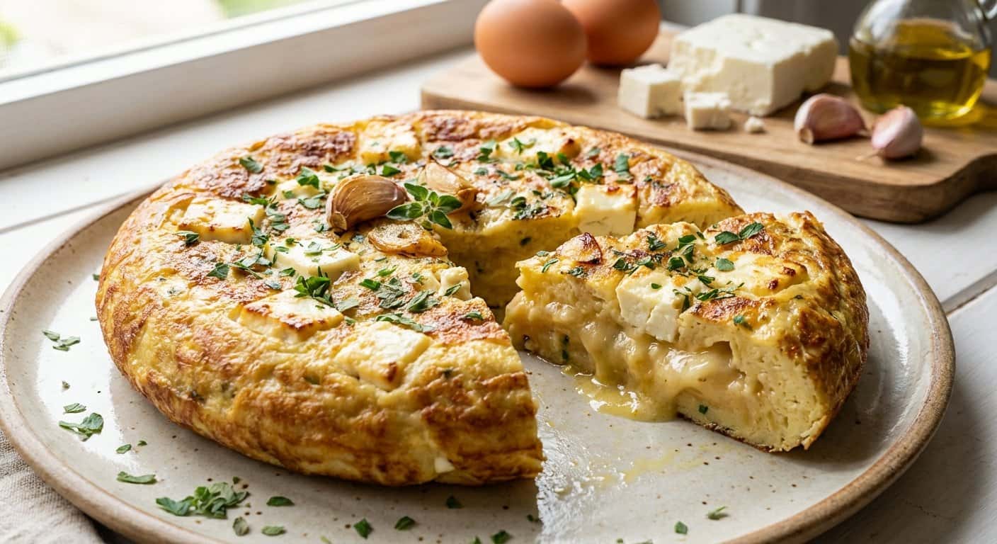Tortilla de Ajo y Feta