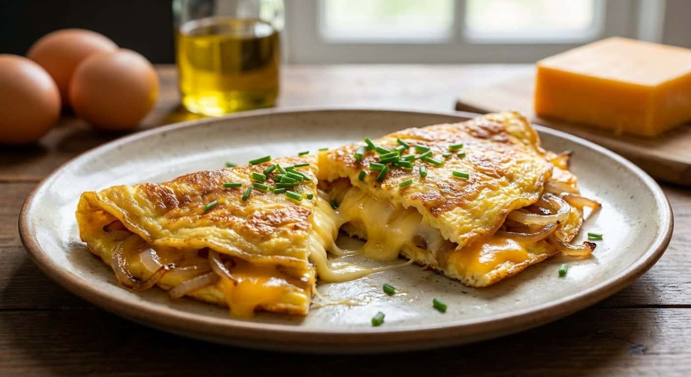 Tortilla de Cebolla y Cheddar