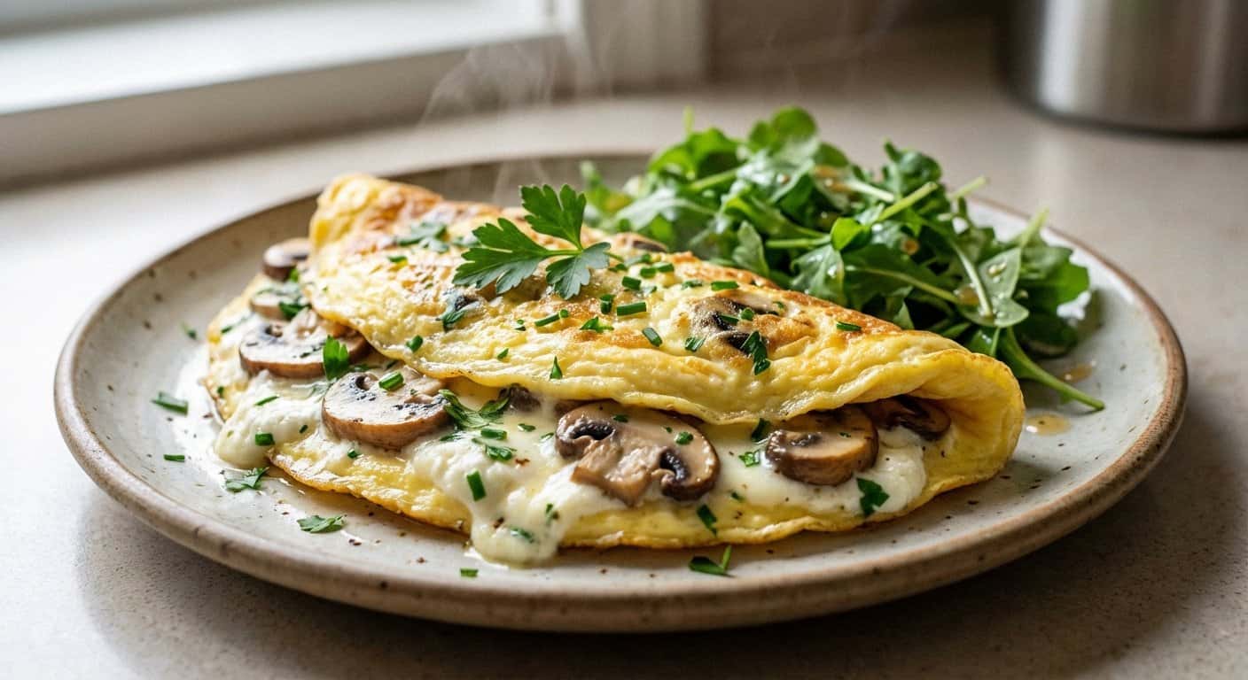 Tortilla de Champiñones y Ricotta