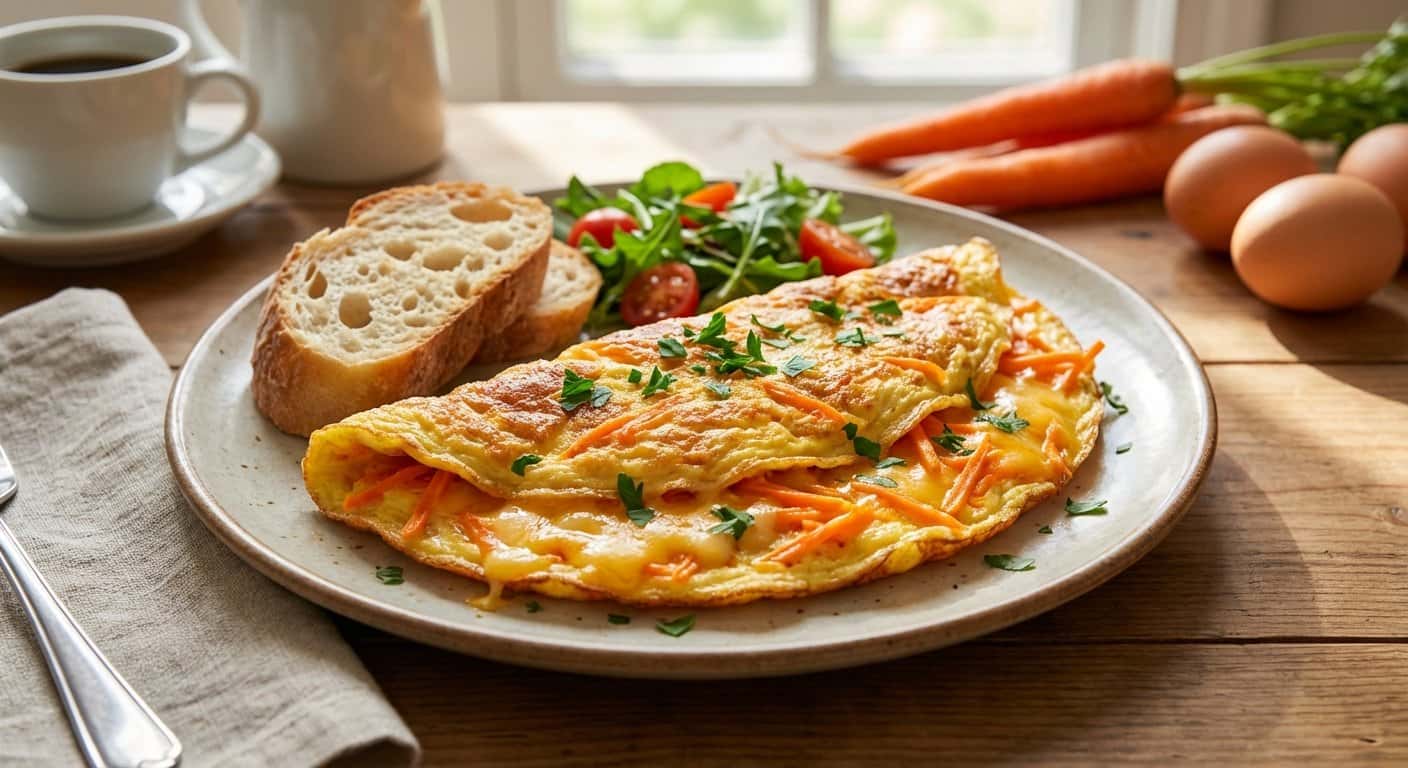 Tortilla de Zanahoria y Cheddar