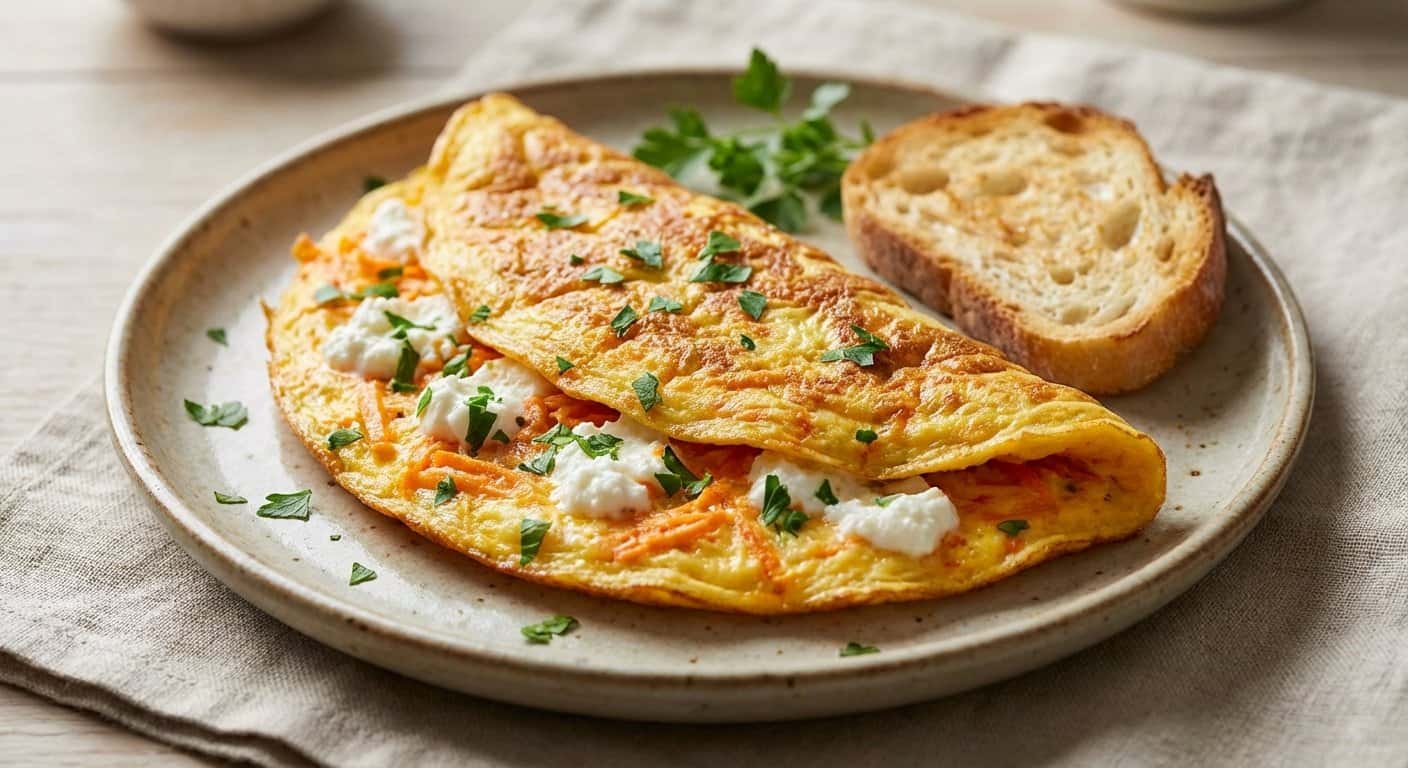 Tortilla de Zanahoria y Ricotta
