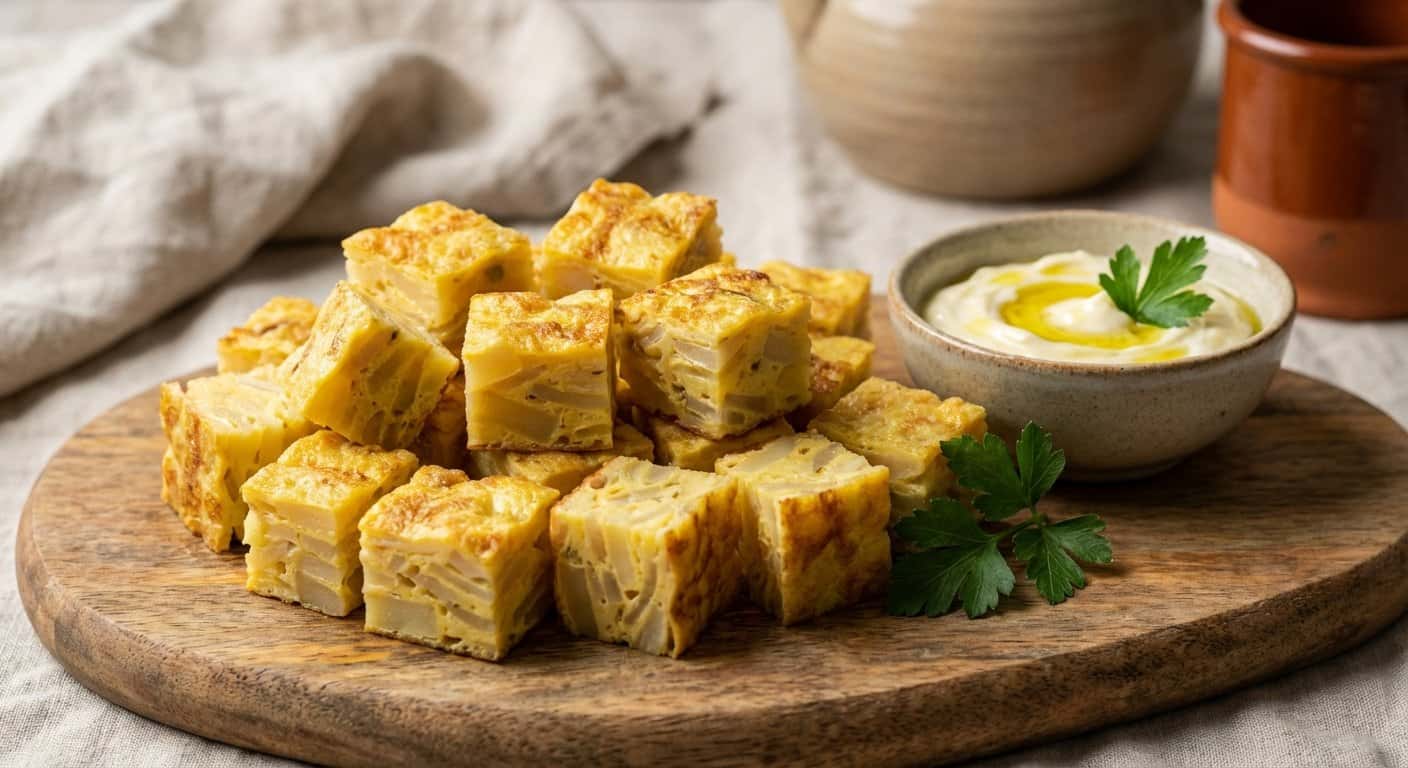 Tortilla Española en Cubos