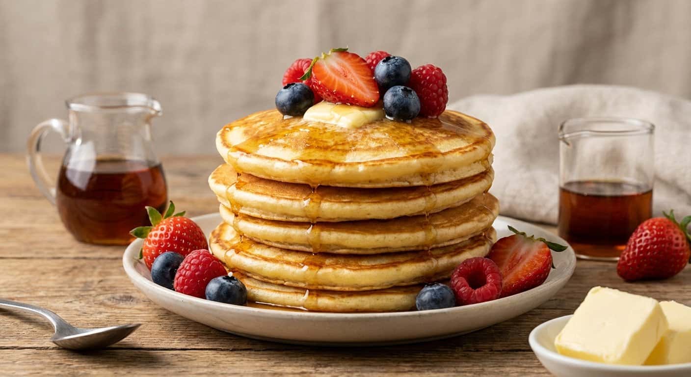 Tortitas Americanas Doradas en Airfryer