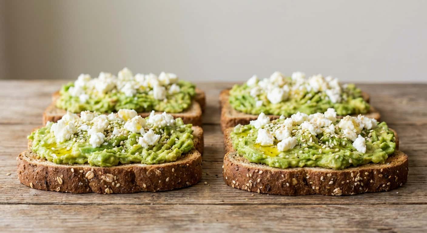 Tostada de Aguacate con Queso Fresco