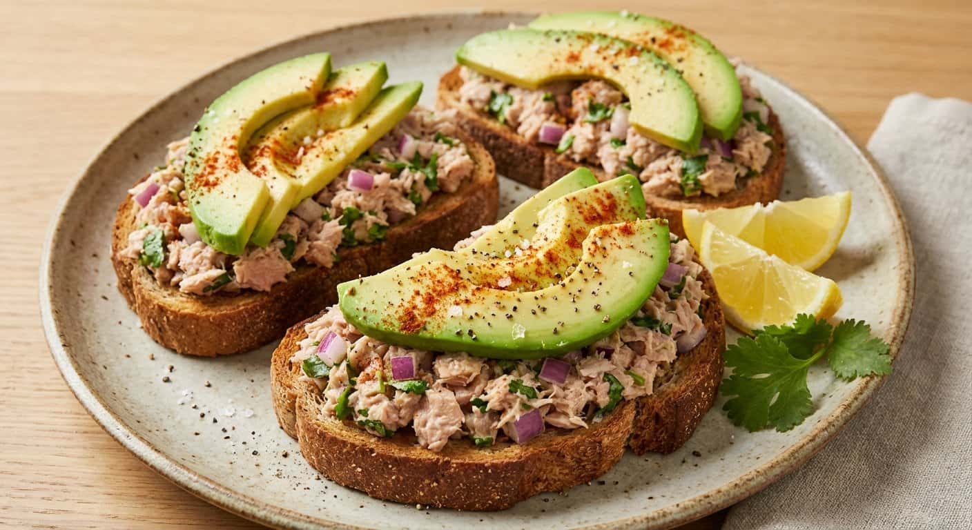 Tostada de Atún con Aguacate