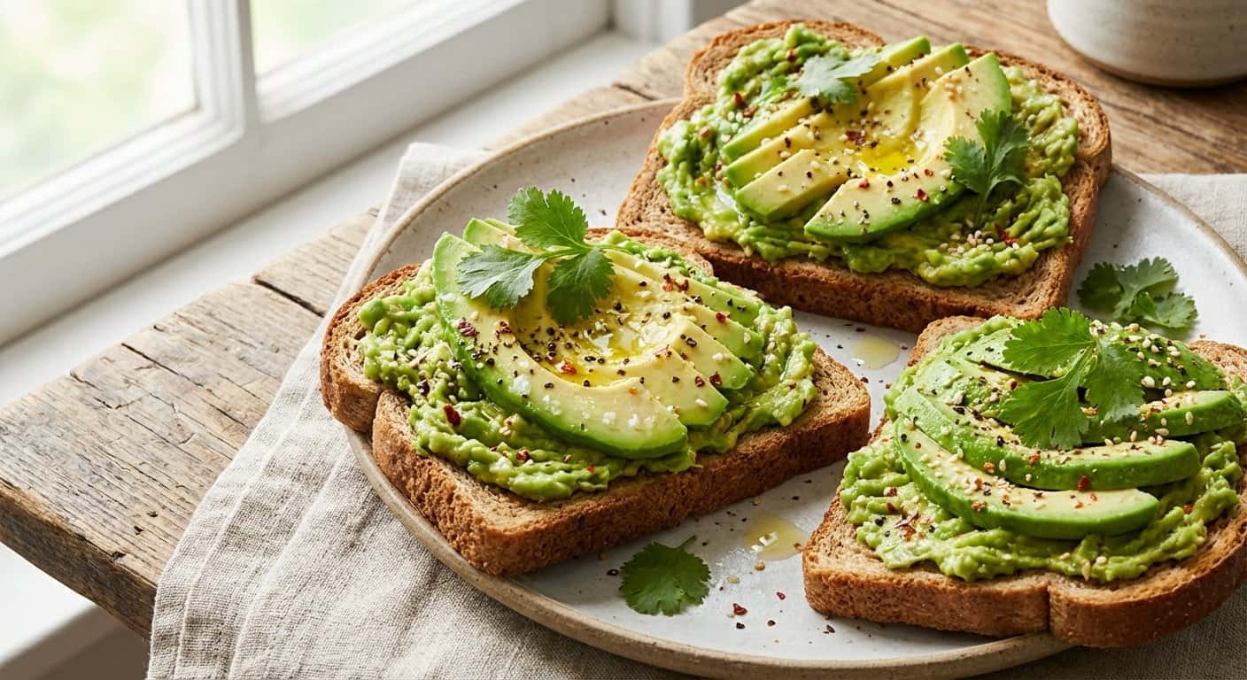 Tostadas con Aguacate