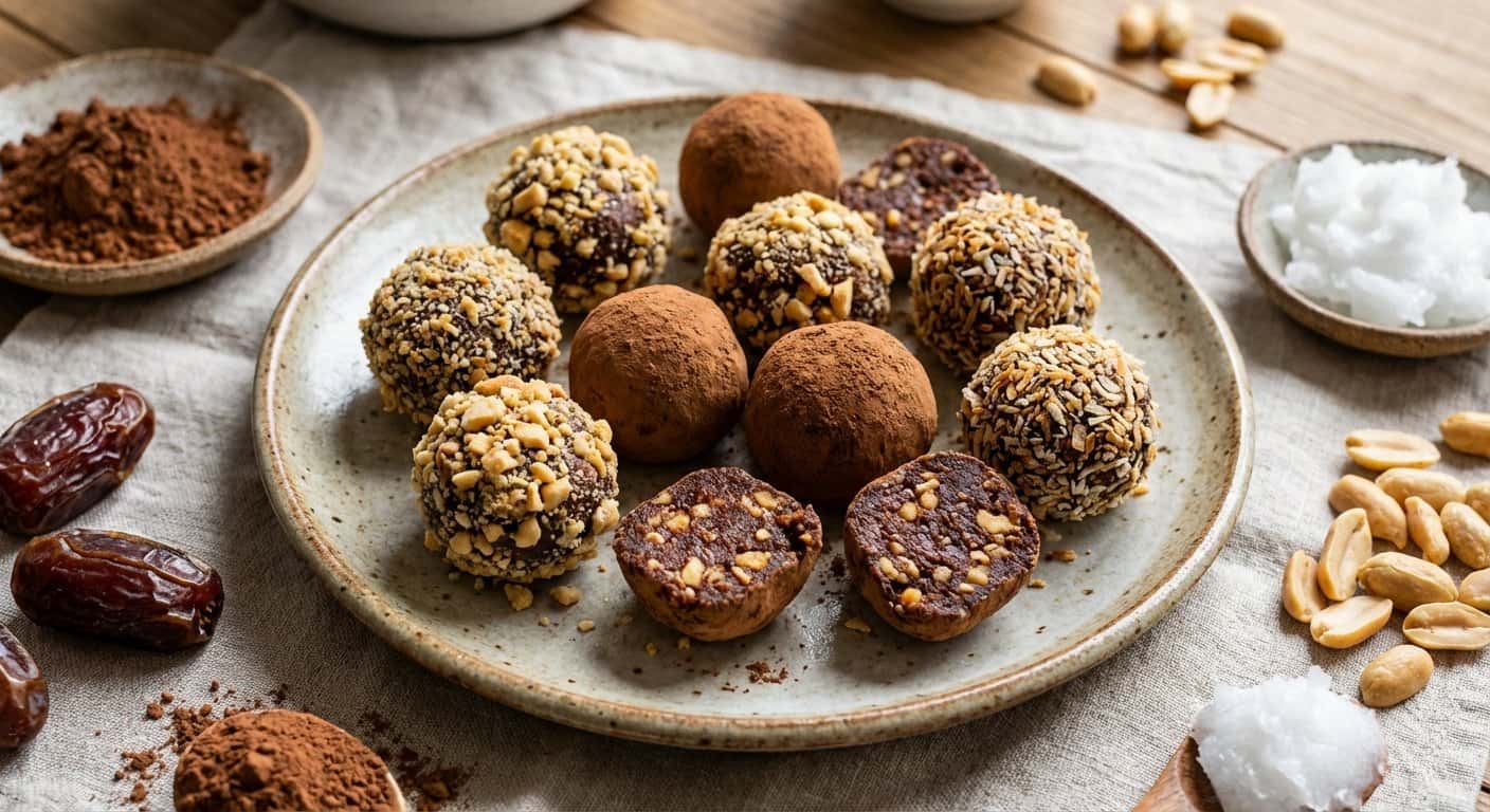 Trufas de Cacao y Cacahuete