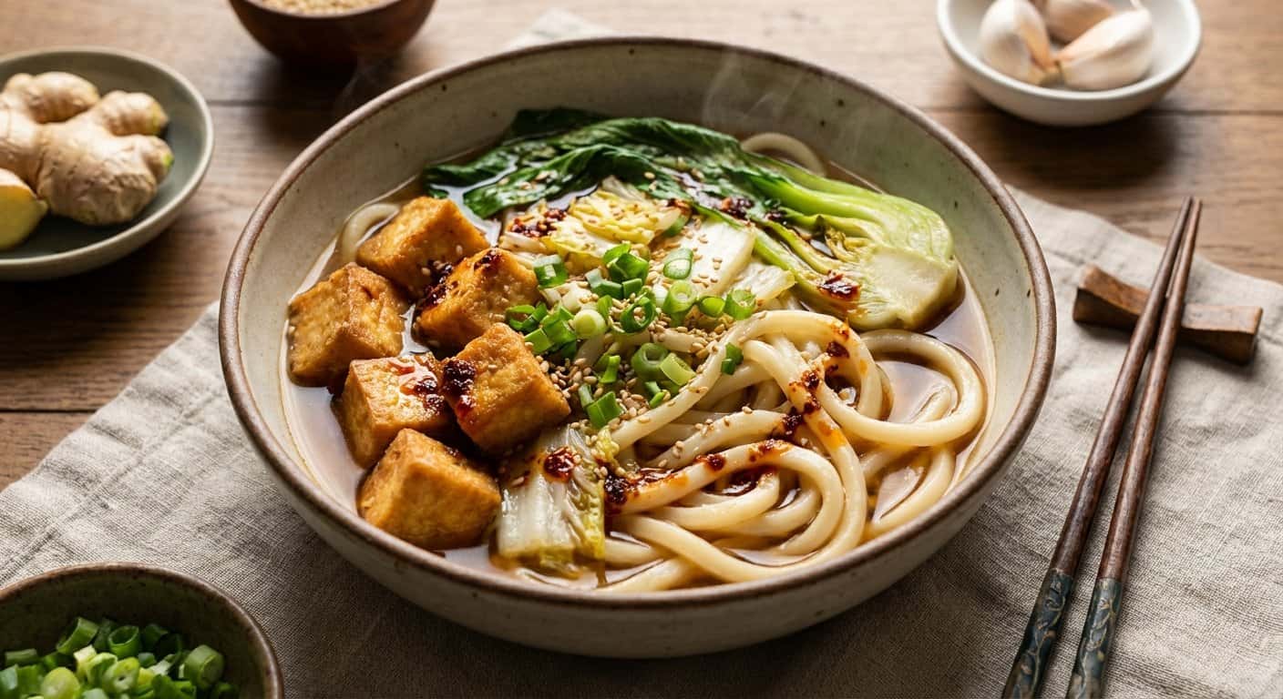 Udon con Tofu y Col China