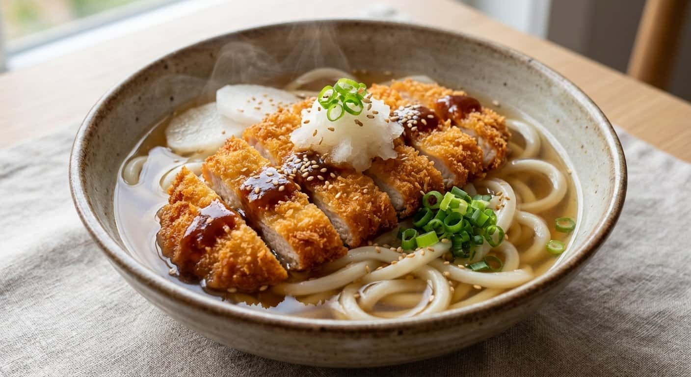 Udon Katsu con Pollo y Daikon