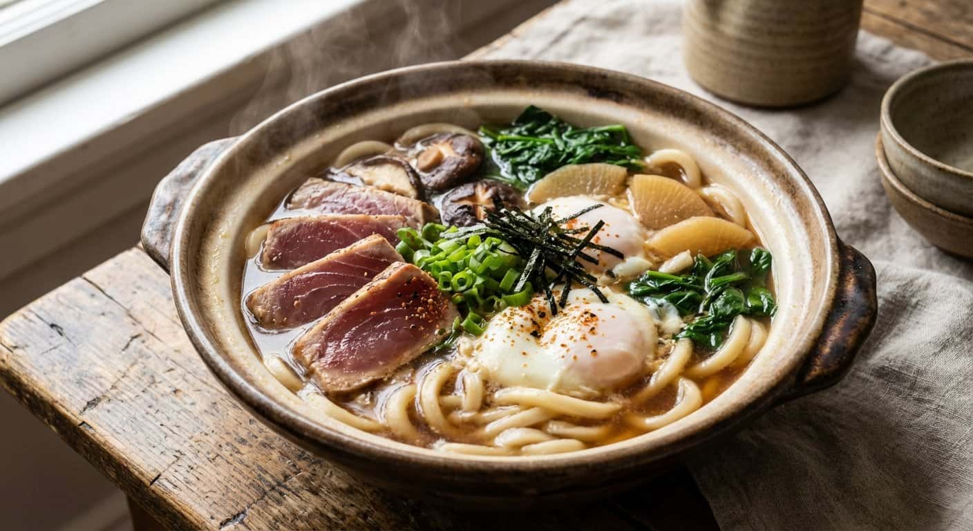 Udon Nabe con Atún y Daikon