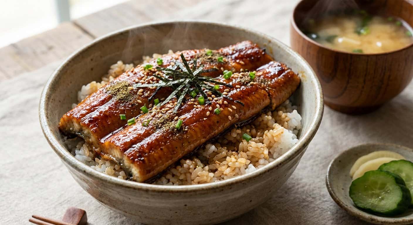 Unagi Don (Donburi de Anguila Japonesa)