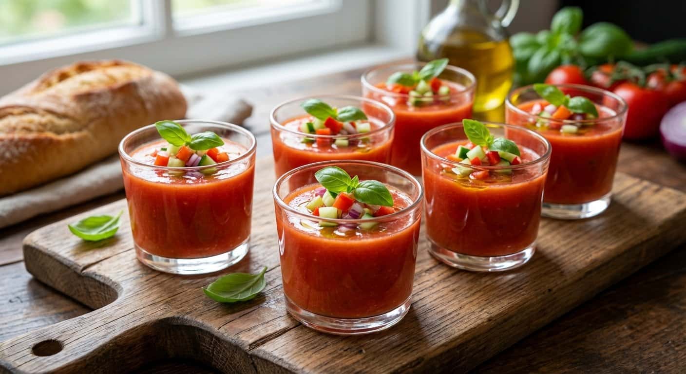 Vasitos de Gazpacho Andaluz
