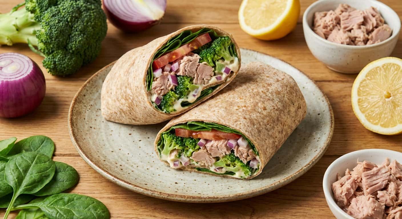 Wrap de Atún con Brócoli