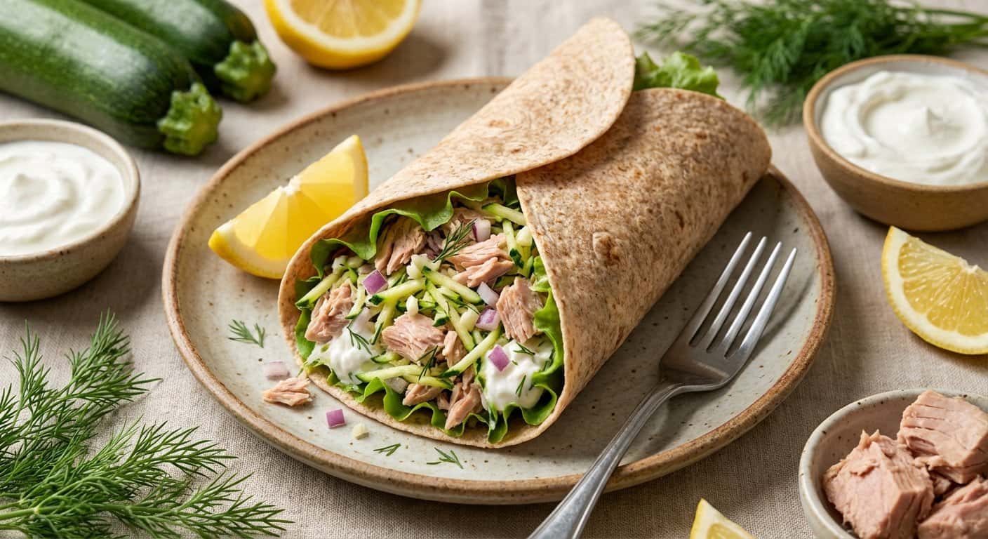 Wrap de Atún con Calabacín