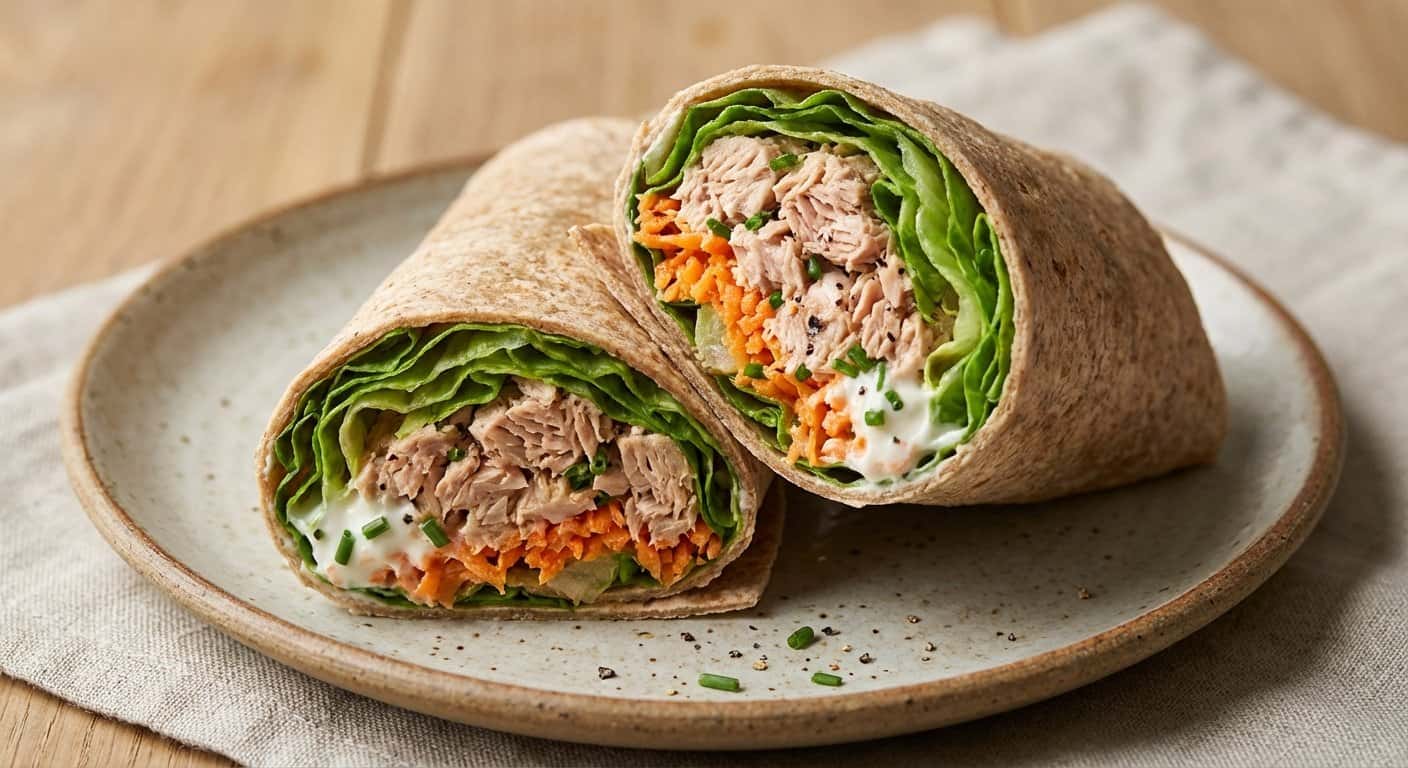 Wrap de Atún con Zanahoria