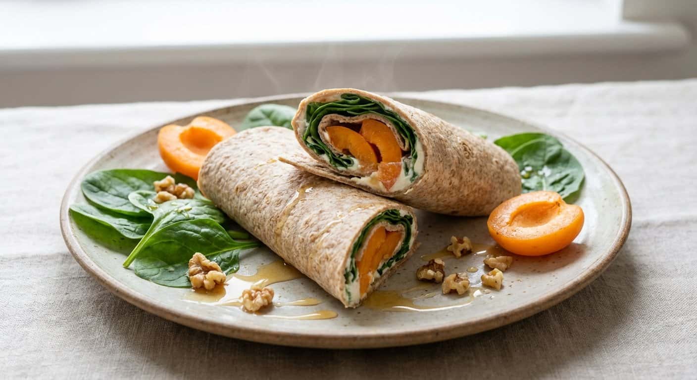 Wrap de Espinacas y Albaricoque