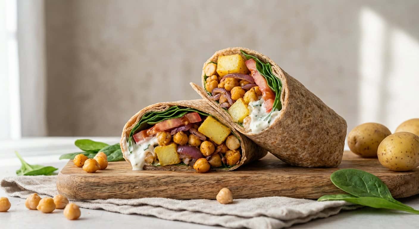 Wrap de Garbanzos con Patata