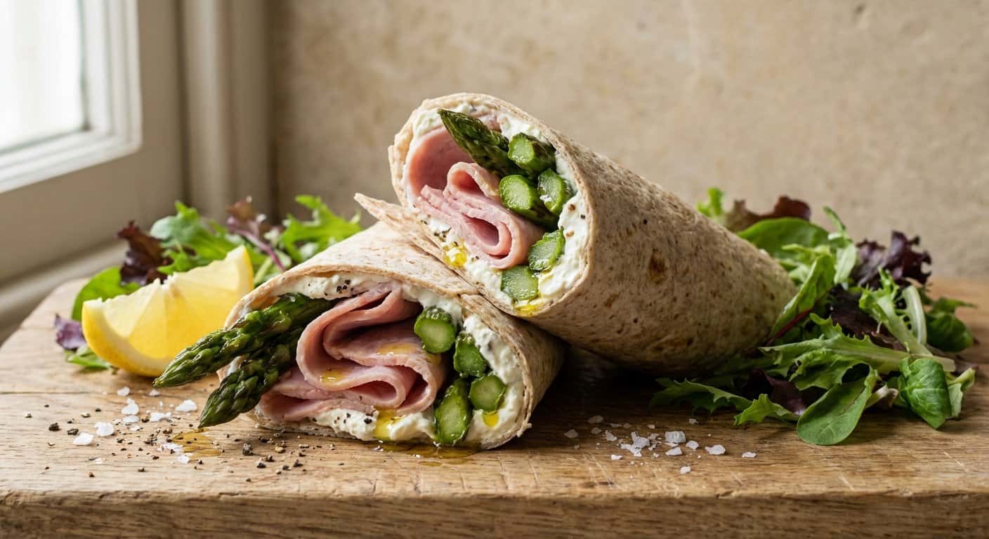 Wrap de Jamón con Espárragos