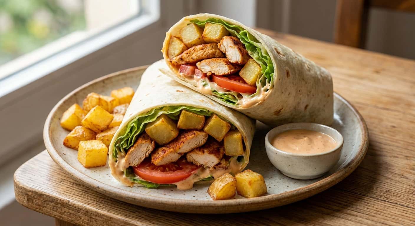 Wrap de Pollo con Patata