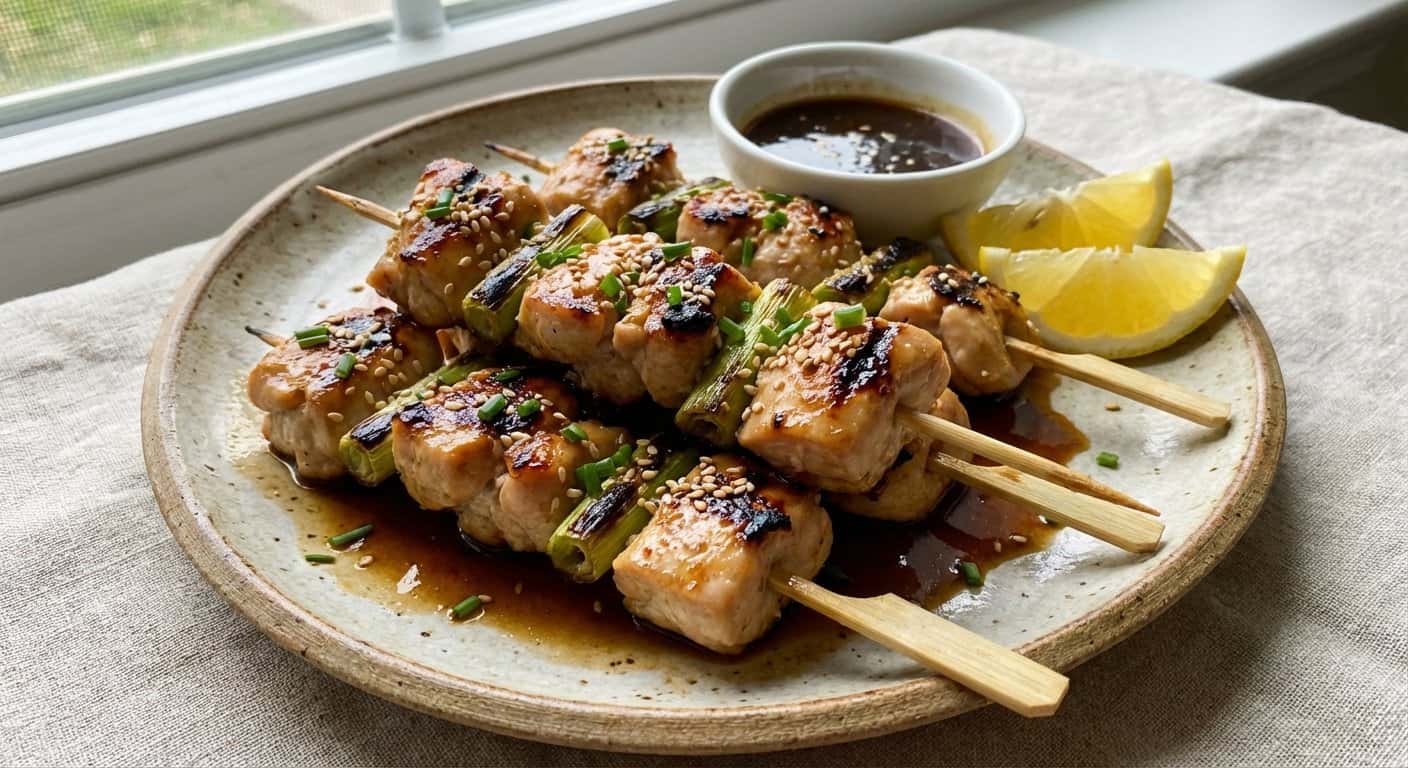 Yakitori de Pollo con Salsa Teriyaki