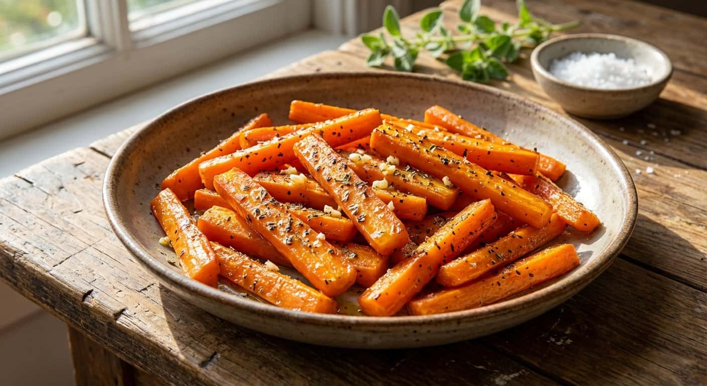 Zanahorias Asadas con Orégano