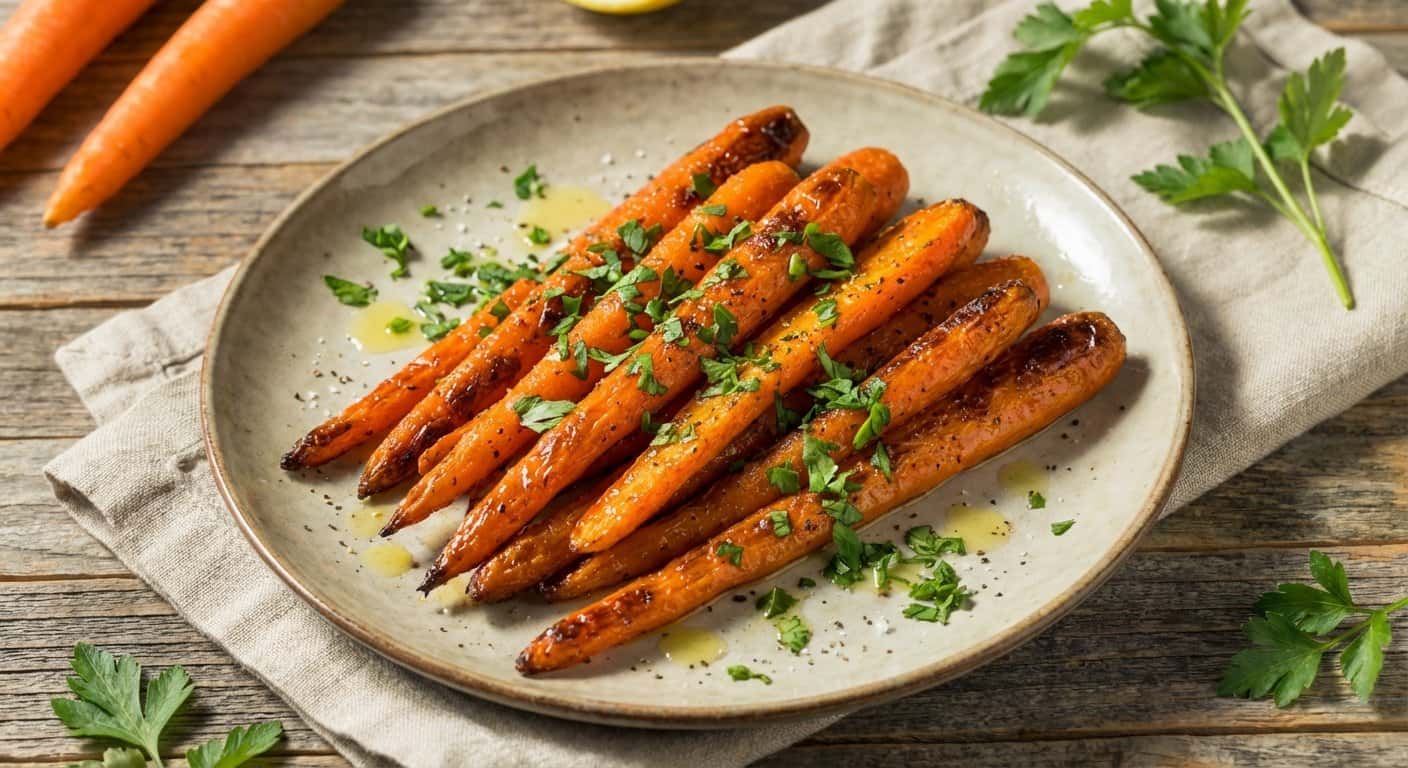 Zanahorias Asadas con Perejil