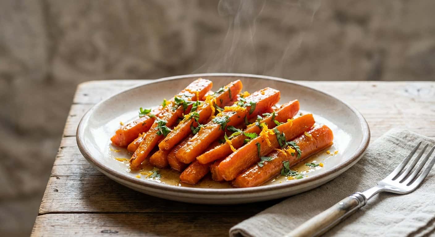 Zanahorias Glaseadas con Cilantro
