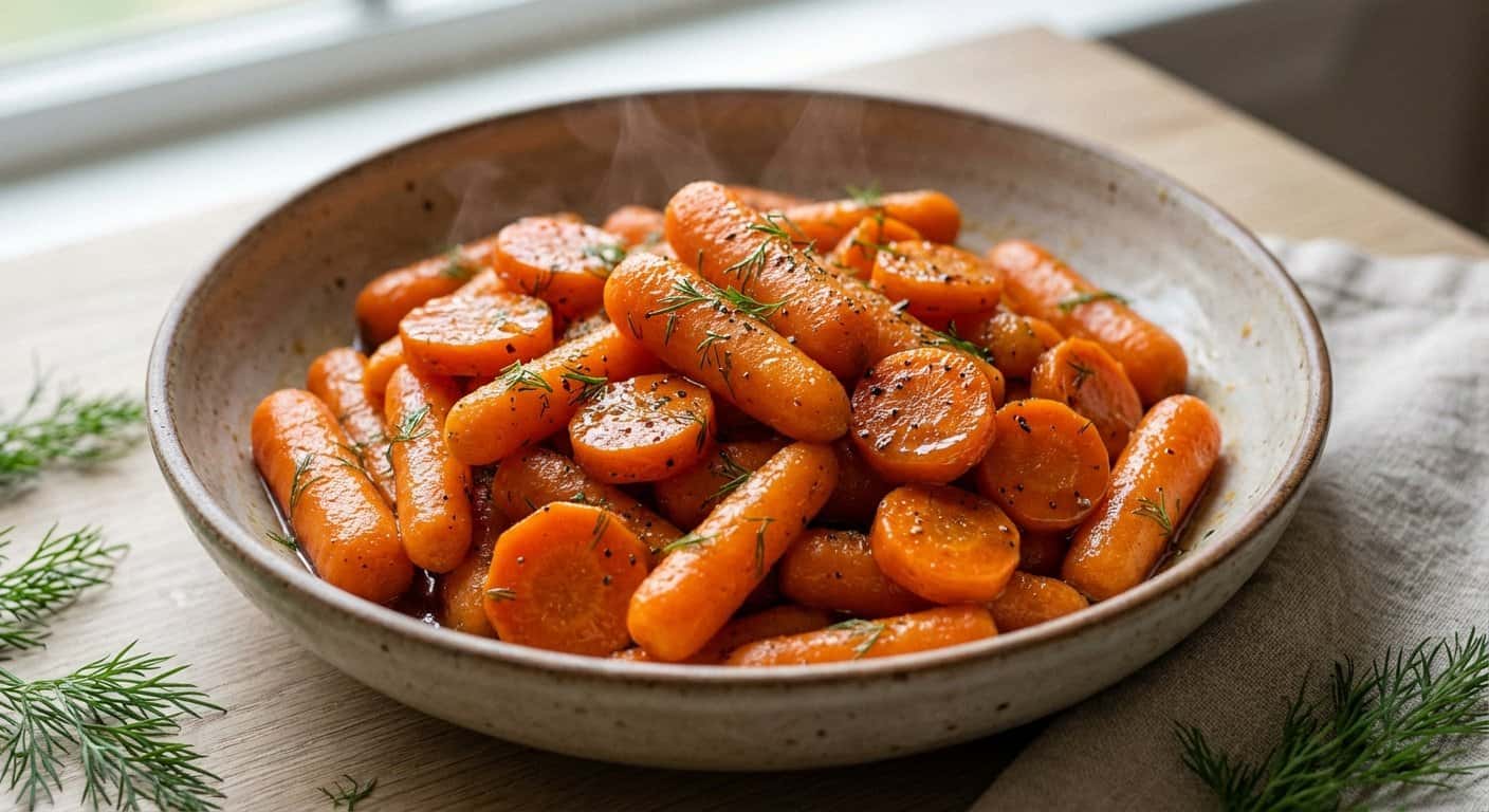 Zanahorias Glaseadas con Eneldo