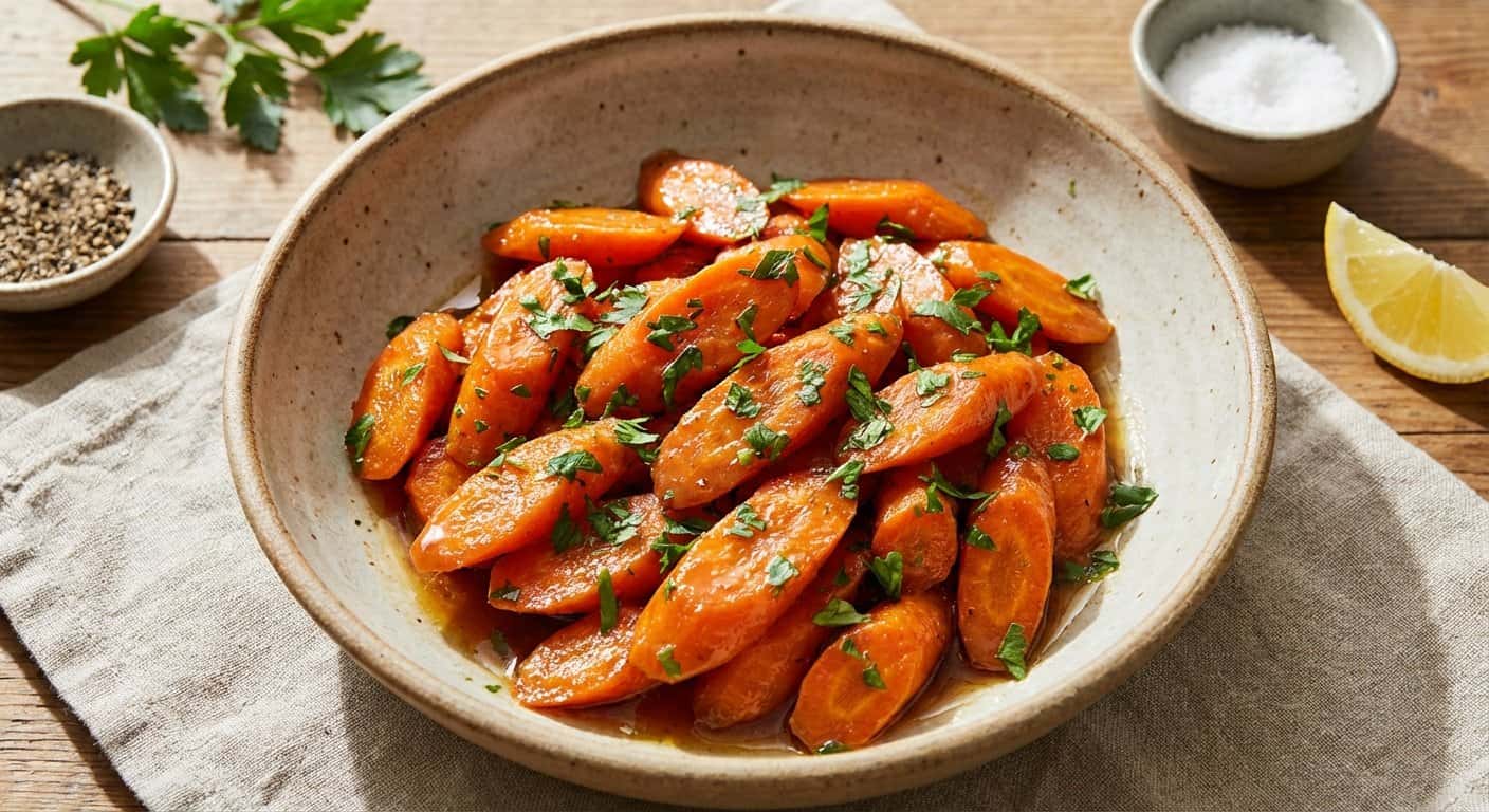 Zanahorias Glaseadas con Perejil
