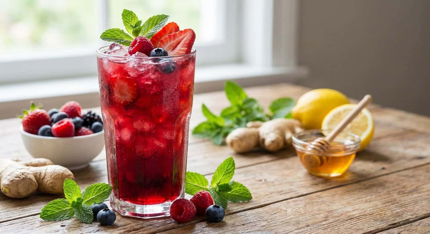 Zumo Vampiro de Frutos Rojos