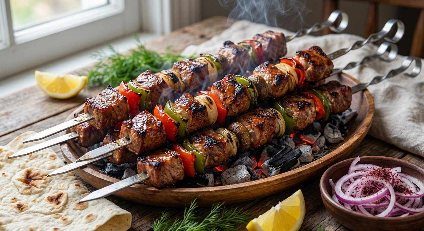 Shashlik de Cerdo al Estilo Ruso
