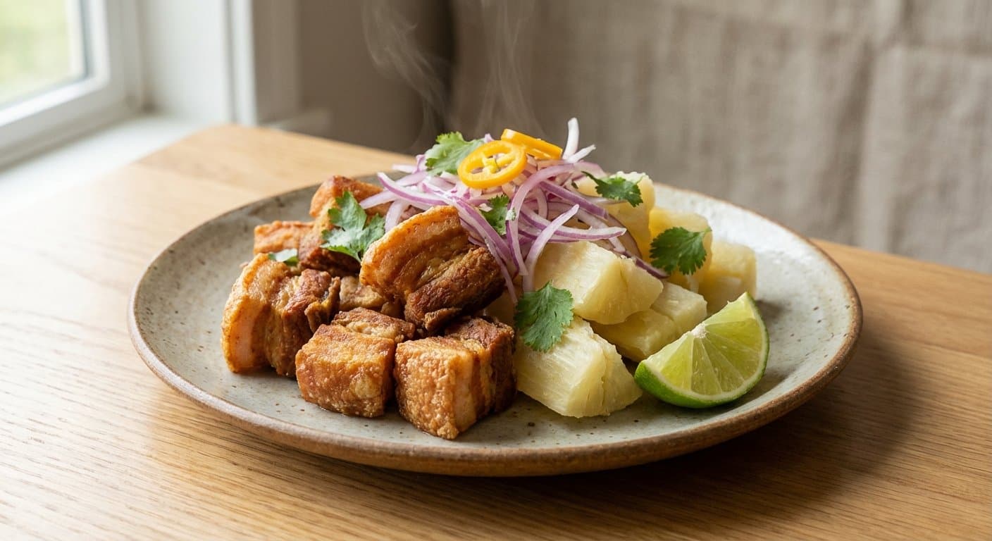 Yuca con Chicharrón
