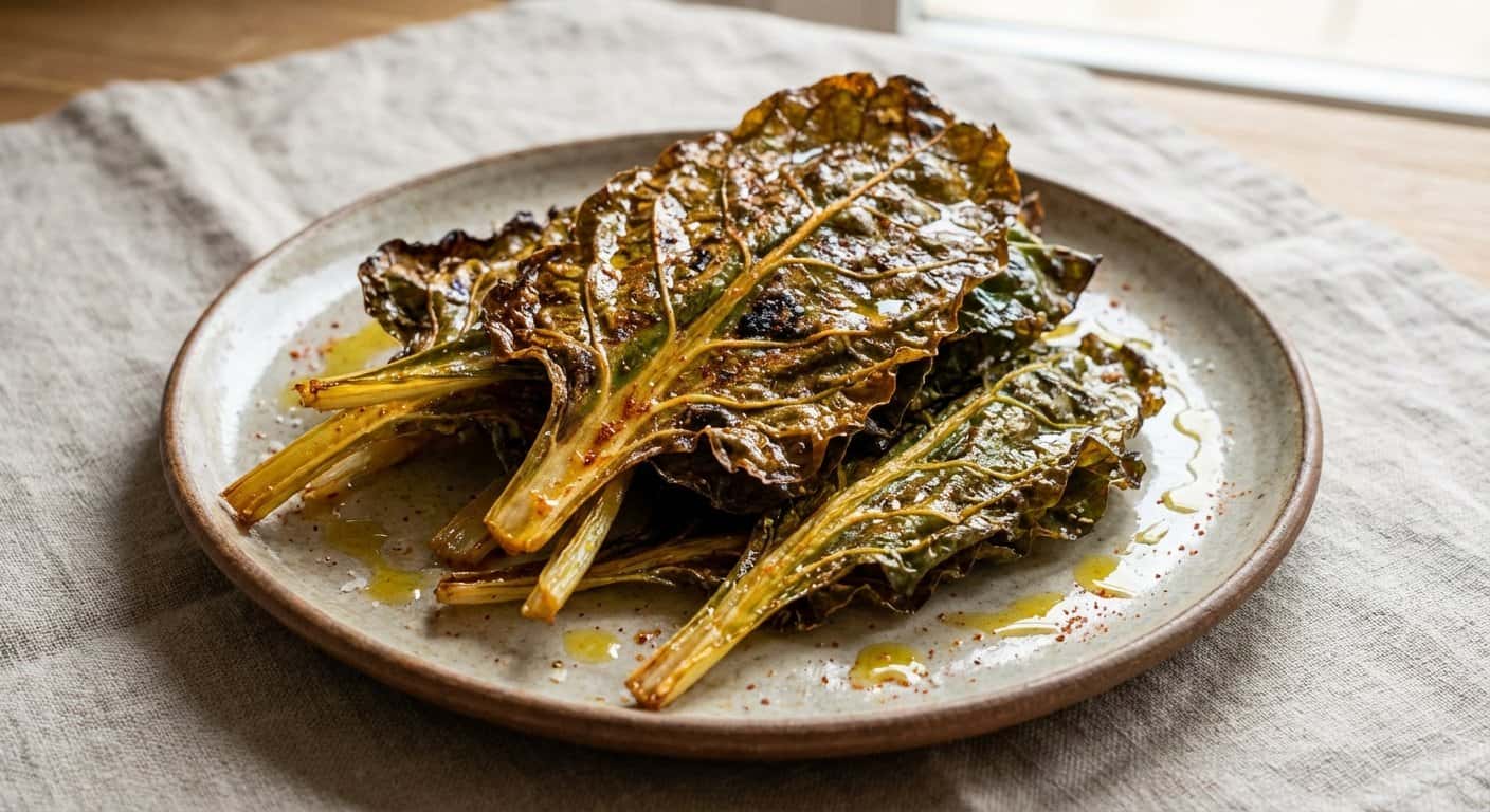 Acelgas Crujientes en Airfryer