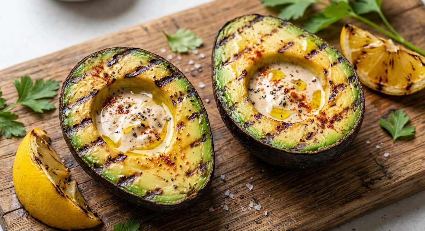 Aguacate Asado a la Barbacoa