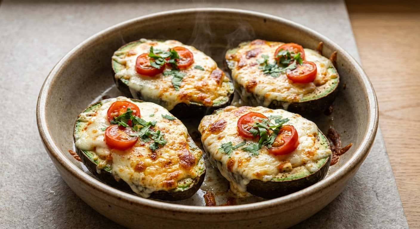 Aguacate con Queso Gratinado Alto en Proteínas