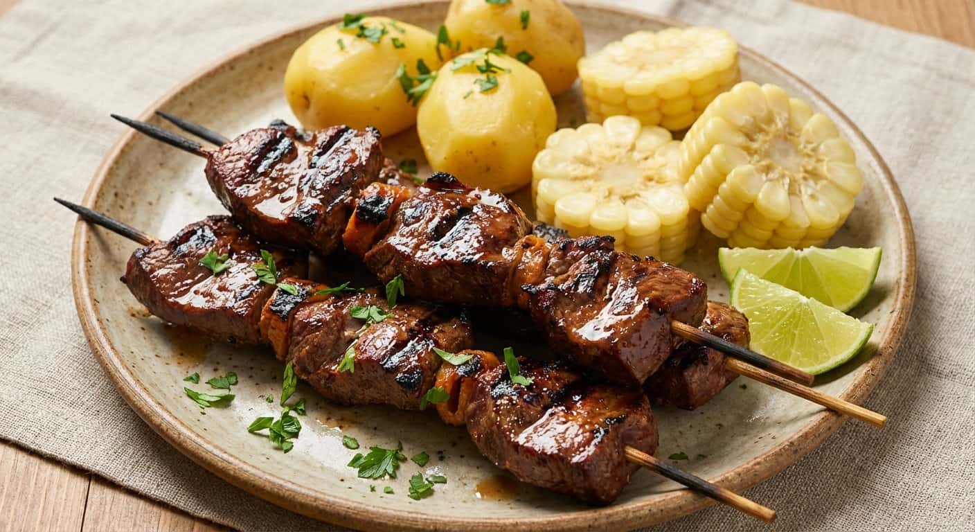 Anticuchos de Corazón de Res