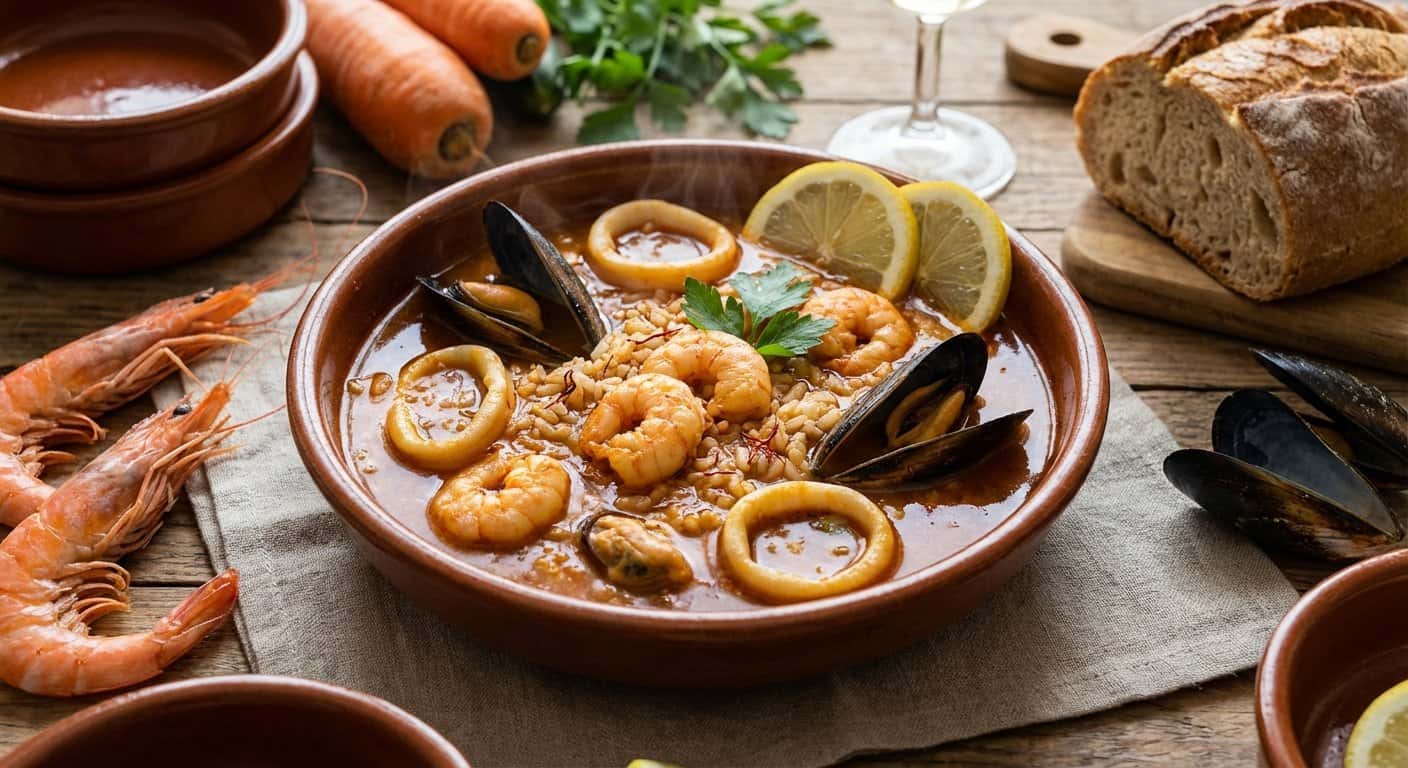 Arroz Caldoso con Fumet de Marisco