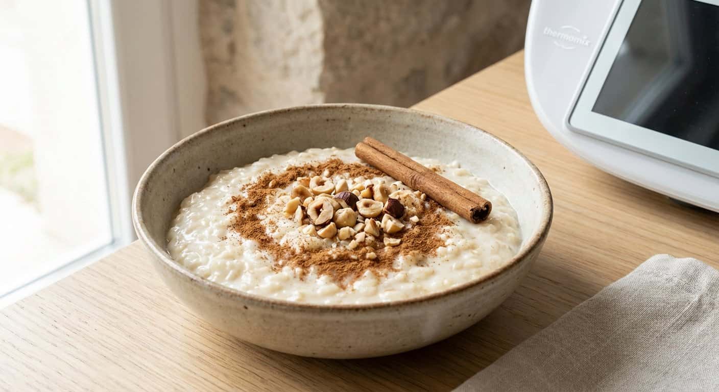 Arroz con leche de avellana en Thermomix