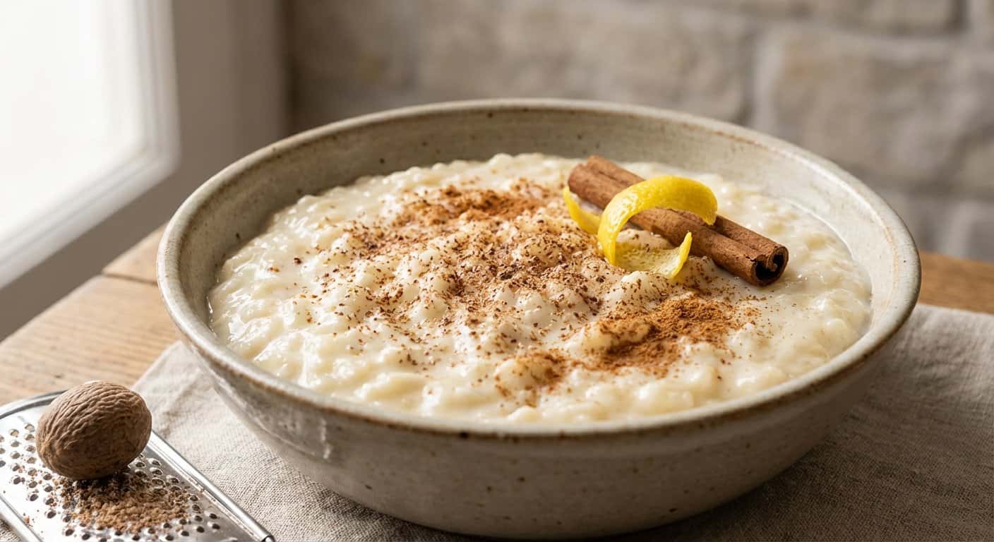 Arroz con Leche y Nuez Moscada