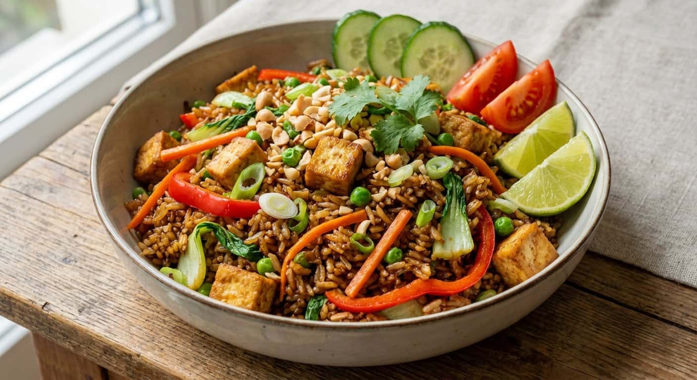 Arroz Frito Vegano (Nasi Goreng)