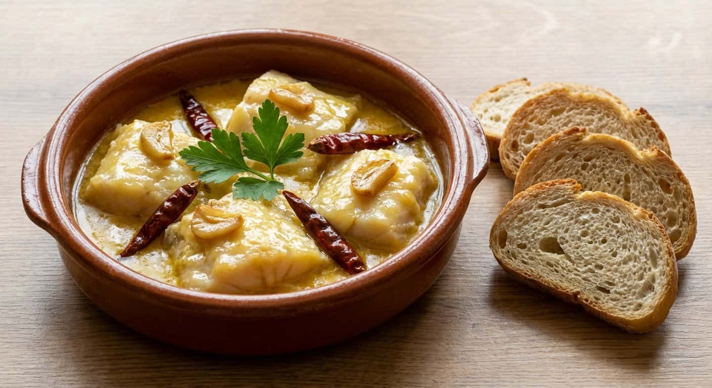 Bacalao al Pil Pil con Aceite de Oliva Virgen Extra