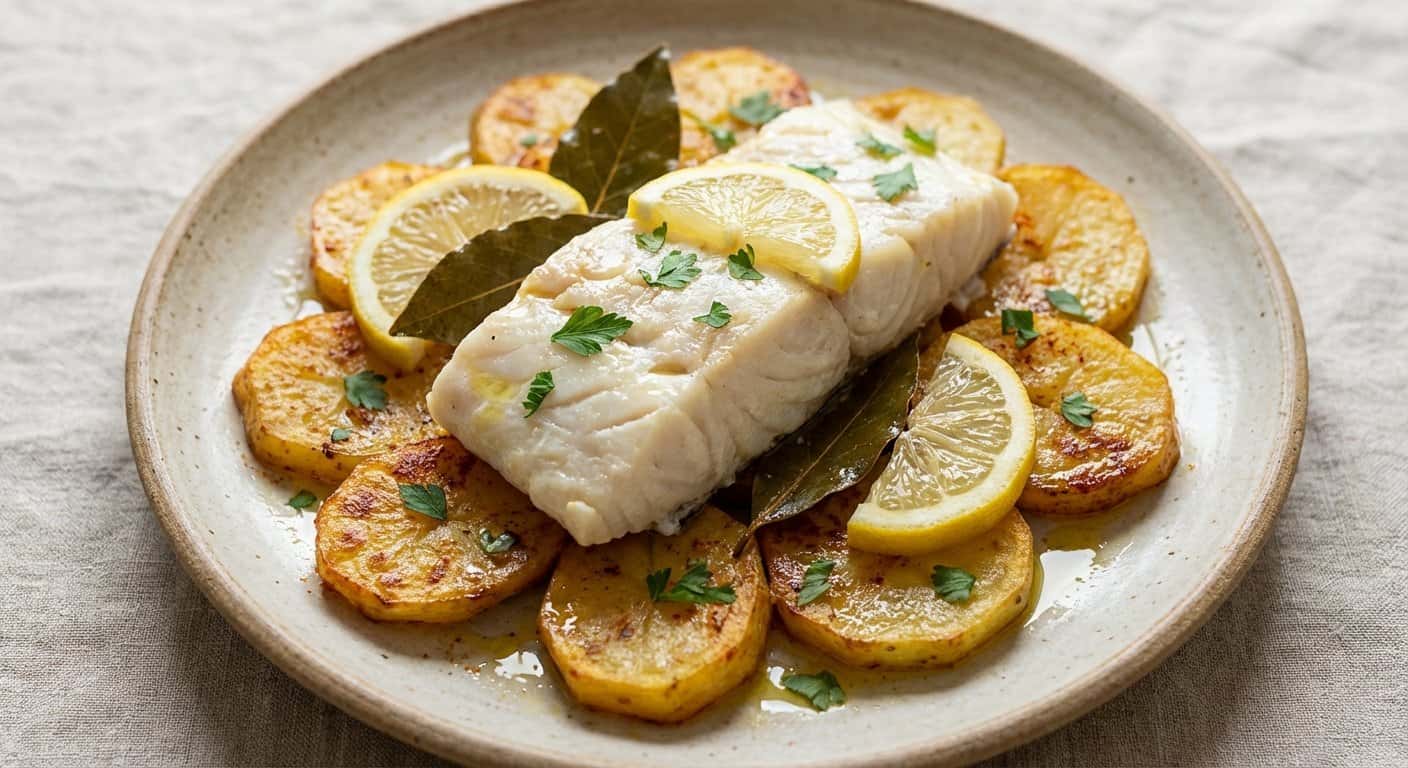 Bacalao al Vapor con Patatas Panadera