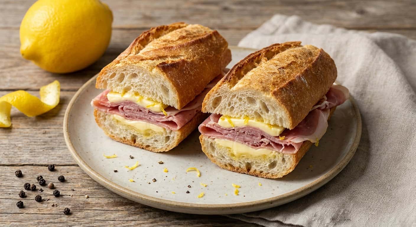 Baguette Jambon-Beurre Parisino con Limón