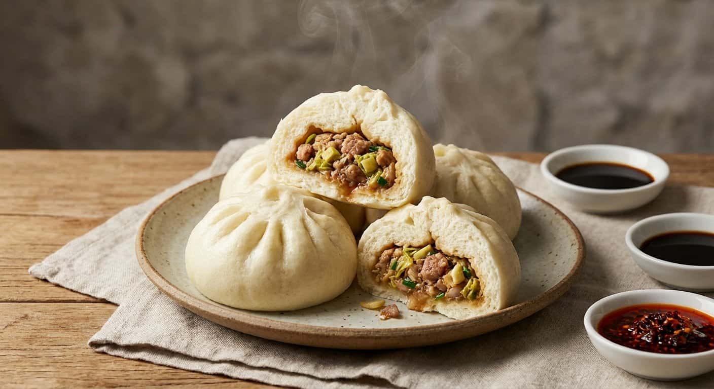 Baozi Yunnan rellenos de cerdo y col china