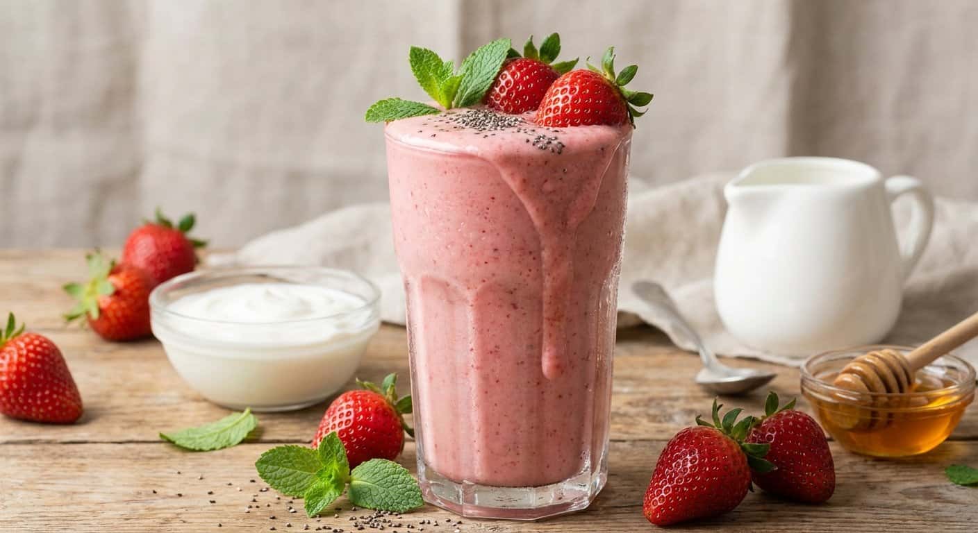 Batido de Fresa Cremoso