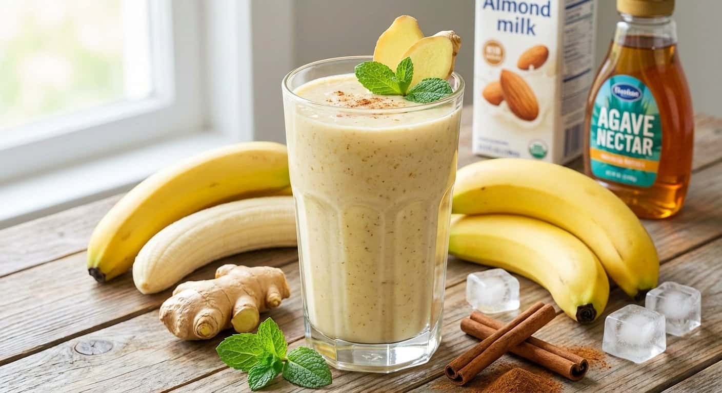 Batido Energético de Plátano y Jengibre