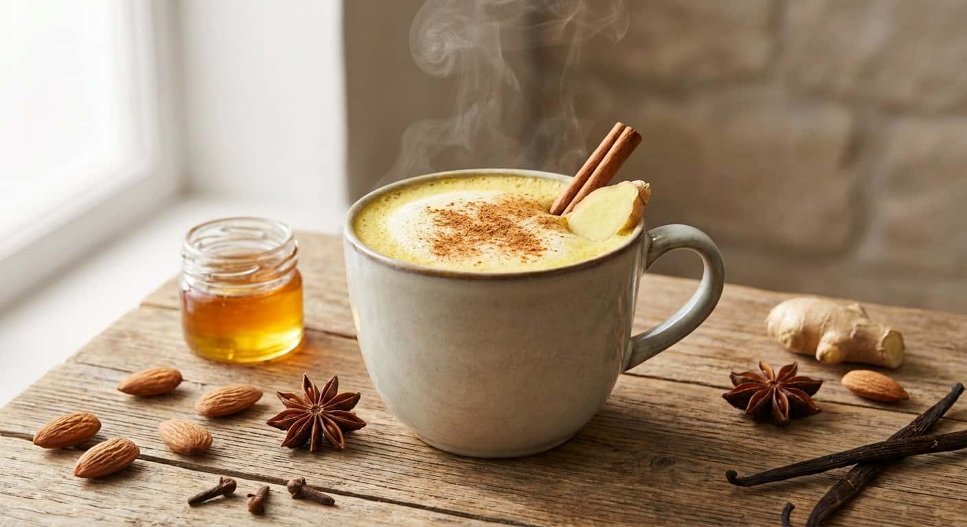 Bebida Caliente de Canela y Leche de Almendra